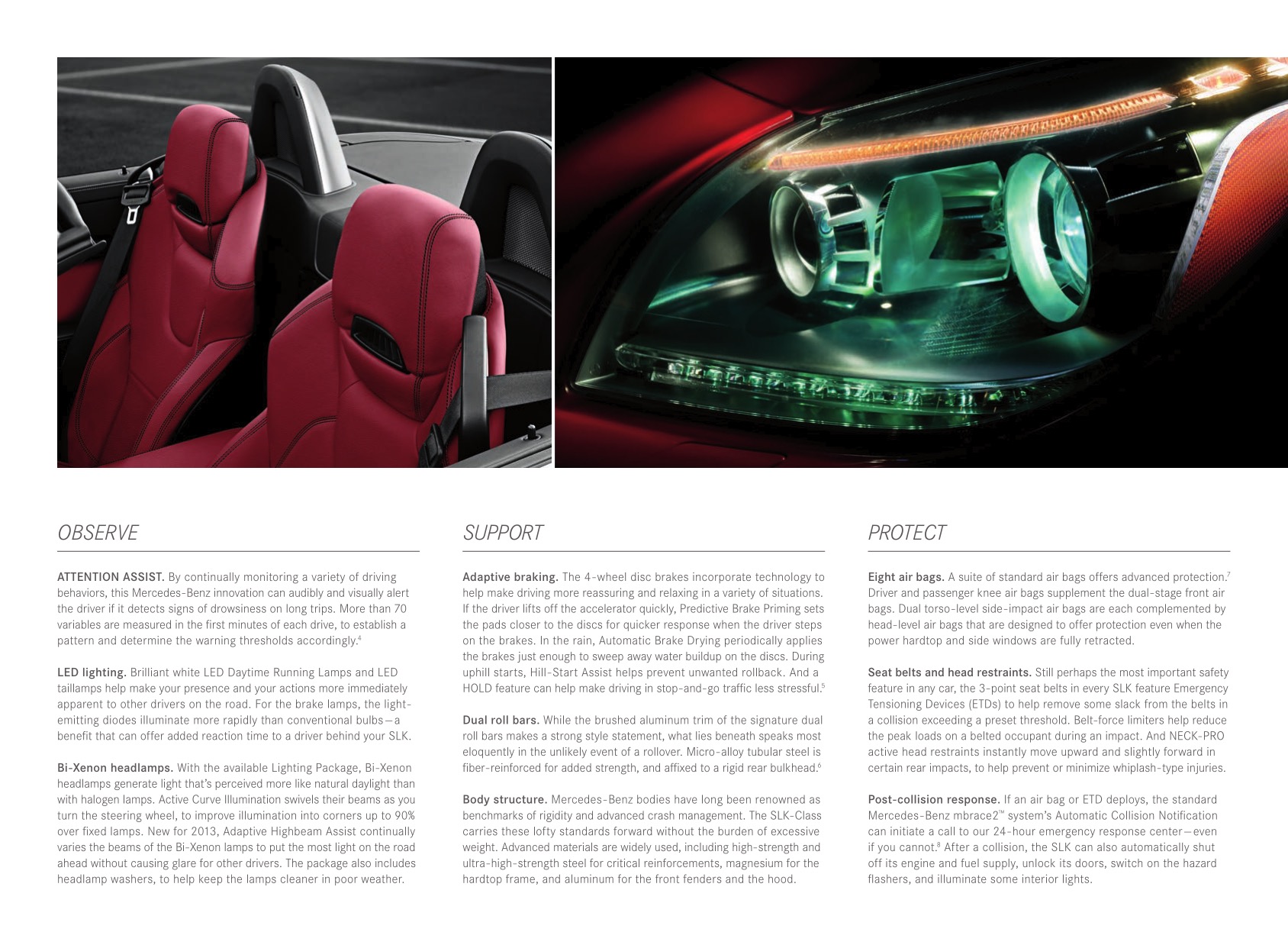 2013 Mercedes-Benz SLK Brochure Page 4
